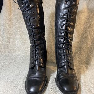 1990 Black Leather Boots